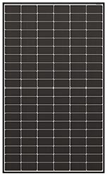Fotovoltaický panel - Monokrystalický (tmavošedý odstín)