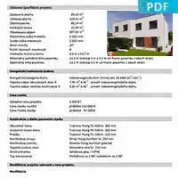 Projekt dvojdomu DD110 - Základní informace