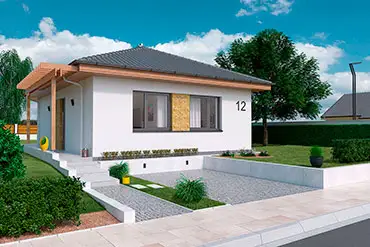 Projekty rodinných domů - projekt domu i65