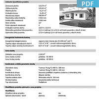 Projekt rodinného domu O105 - Základní informace