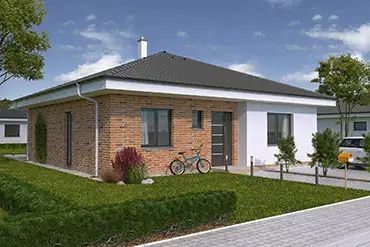 Projekty rodinných domů - projekt domu O107